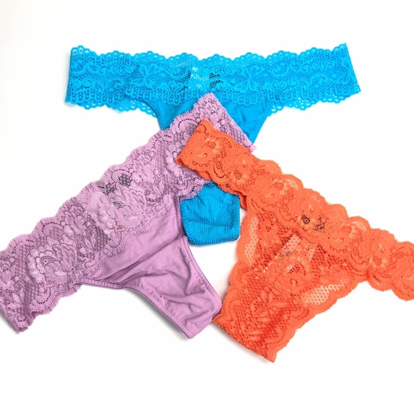 Cosabella Other - Cosabella Lace Thongs Set of 3